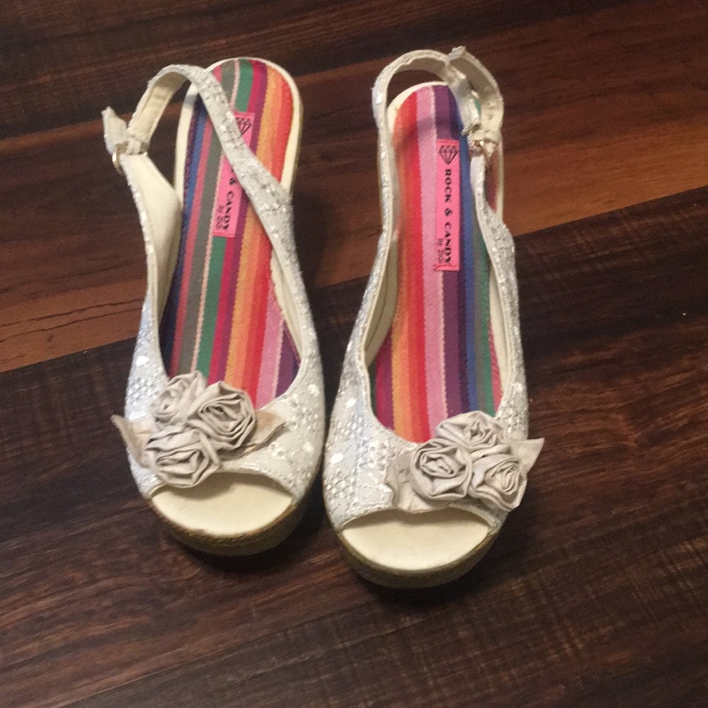 Cute cream colored wedges